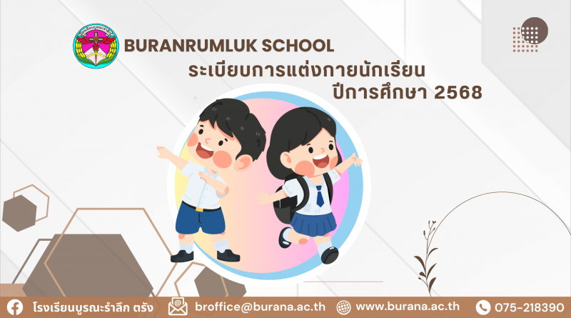 ระเบียบการแต่งกายนักเรียน ปีการศึกษา 2568
