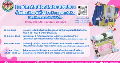 รับสมัครนักเรียน ชั้นมัธยมศึกษาปีที่ 1 ด้วยวิธีพิเศษ ปีการศึกษา 2569