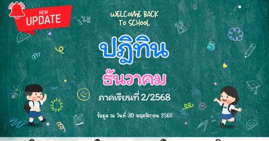ปฏิทินโรงเรียนบูรณะรำลึก ปีการศึกษา 2568
