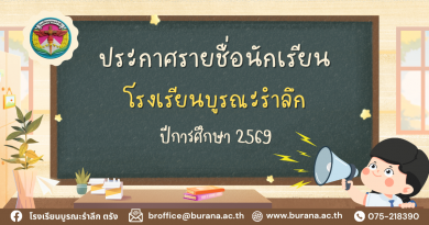 รายชื่อนักเรียน ปีการศึกษา 2569